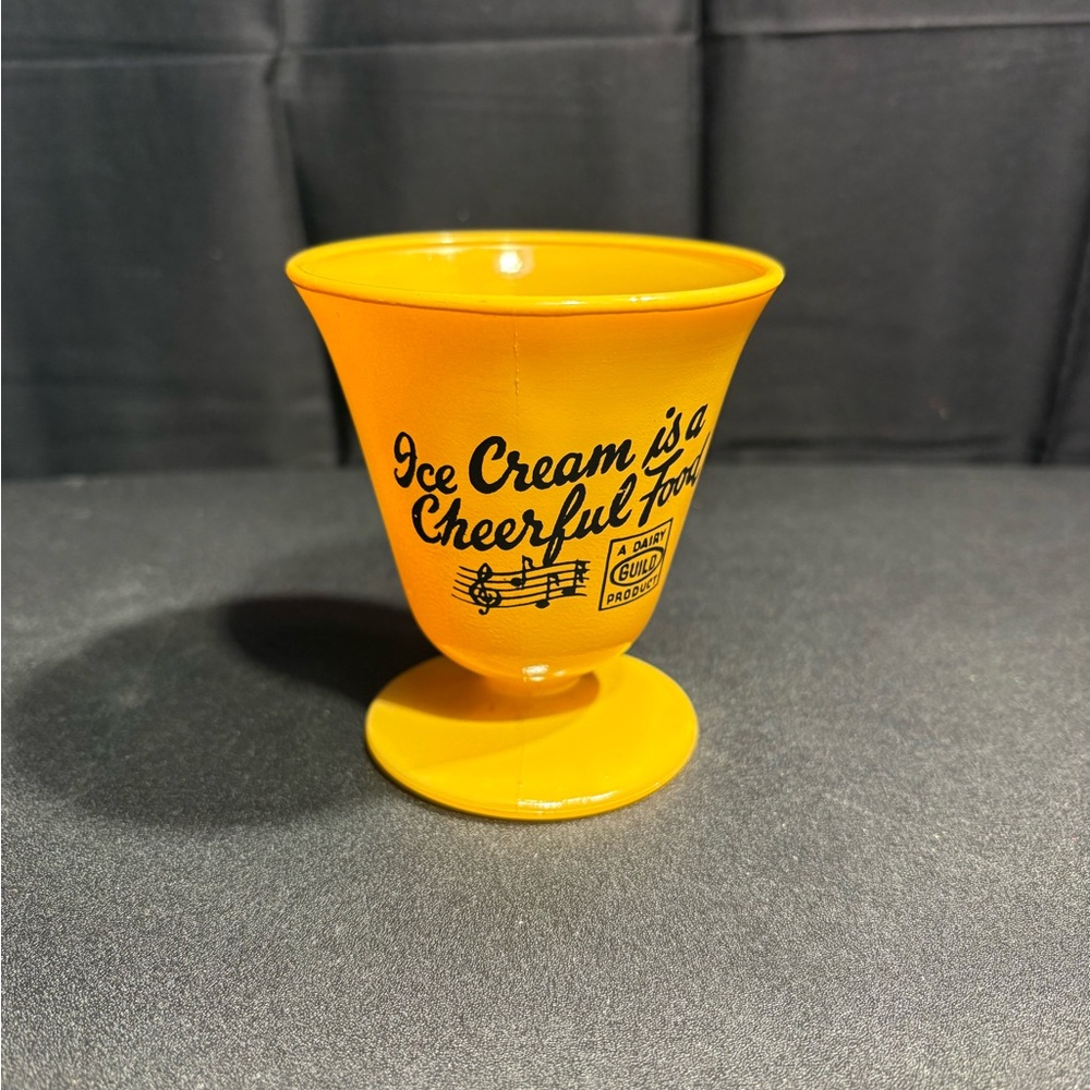 Hazel Atlas "Ovide" butterscotch gold sundae glass